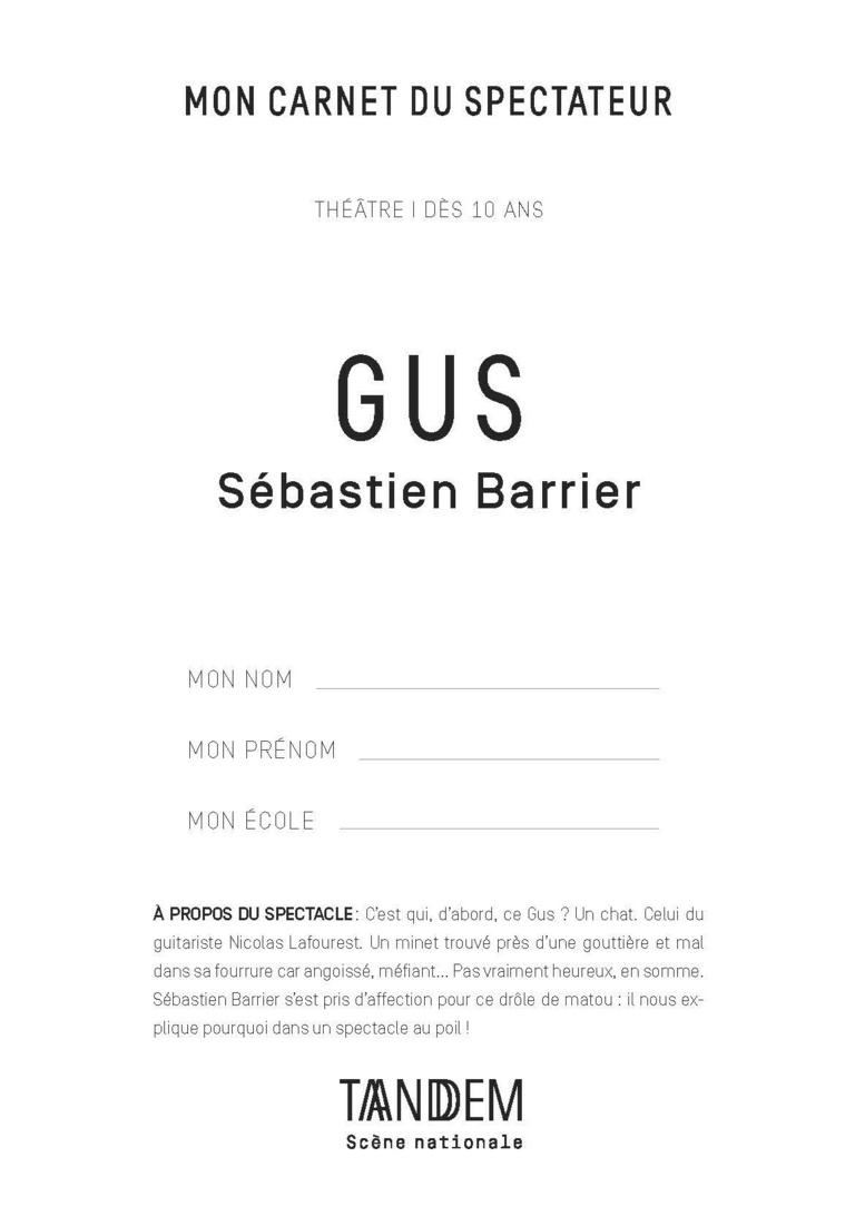 Tandem - Carnet GUS<br>• Mars 2019