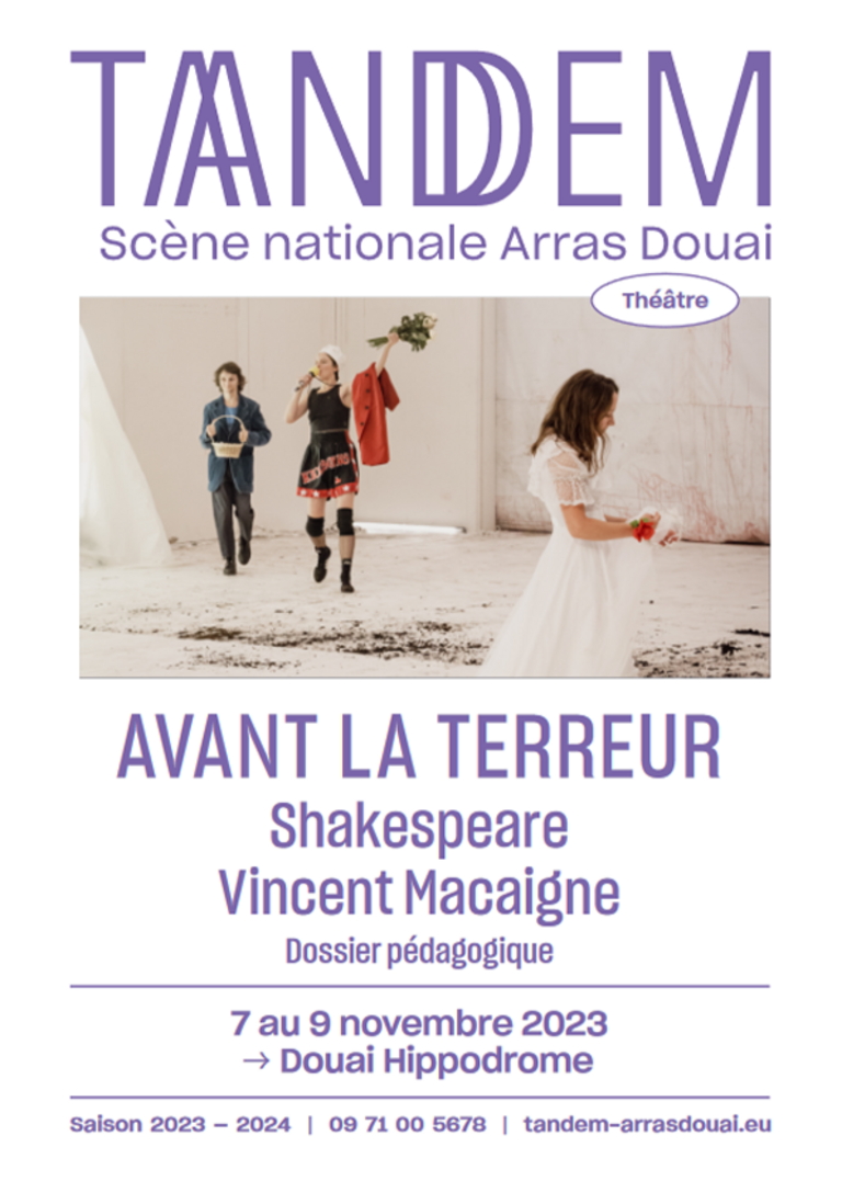 Tandem - AVANT LA TERREUR, Vincent Macaigne<br>• Nov. 2023