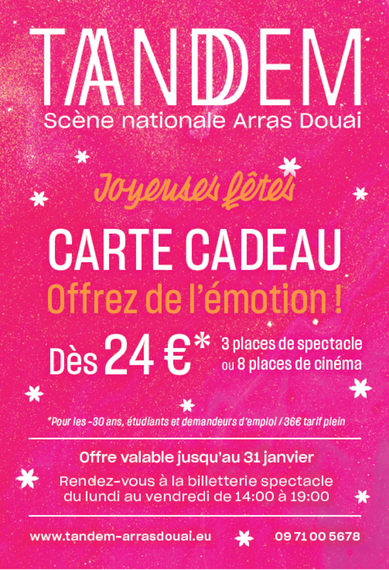 Carte cadeau Du 2/12/2024 au 31/1/2025